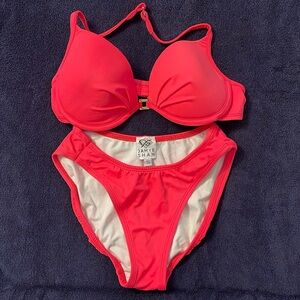 Coral pink Jamye Shaw bikini size Small